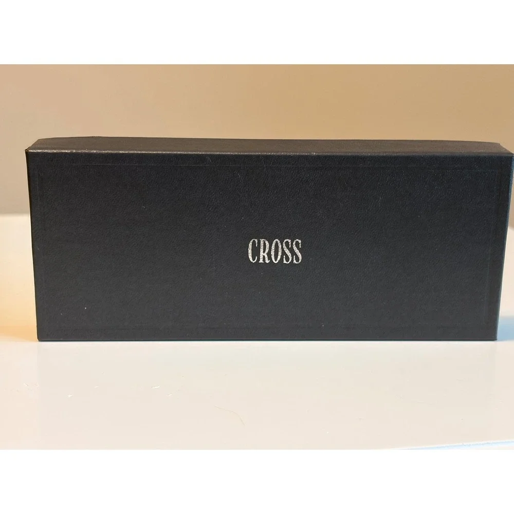 Vintage Cross Century Lustrous Chrome Pen and Pencil Set Original Box AS IS